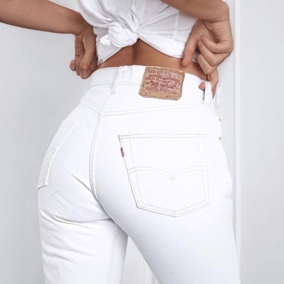 Levi's Denim - Beautiful rare white Levi’s 501 jeans